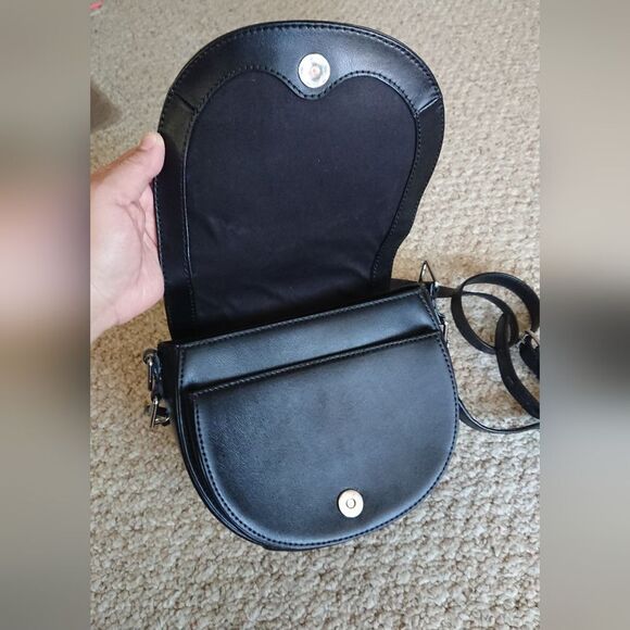 Rebecca Minkoff blabk Saddle Leather Crossbody Bag - Picture 3 of 14